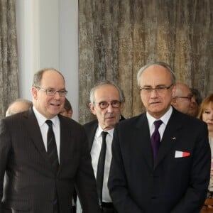 Le prince Albert II de Monaco et la princesse Stéphanie inaugurent suite "Rainier III" de l'Hôtel de Paris à Monaco le 29 janvier 2019. @ Jean-Charles Vinaj / Pool Monaco / Bestimage