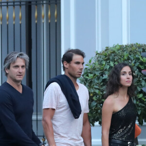 Exclusif - Rafael Nadal et Maria Francisca (Xisca/ Mery) Perello dans le quartier des Champs-Elysées lors des internationaux de tennis de Roland-Garros à Paris le 4 juin 2018.