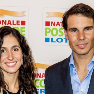 Rafael Nadal et Maria Francisca (Xisca/ Mery) Perello lors du Goed Geld Gala à Amsterdam le  15 février 2018.