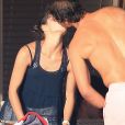 Exclusif - Rafael Nadal et Maria Francisca (Xisca/ Mery) Perello sur un yacht à Ibiza le 23 juin 2016.