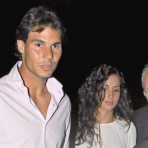 Rafael Nadal et sa compagne Maria Francisca "Xisca" Perello assistent au concert de Julio Iglesias à Barcelone le 26 juin 2013