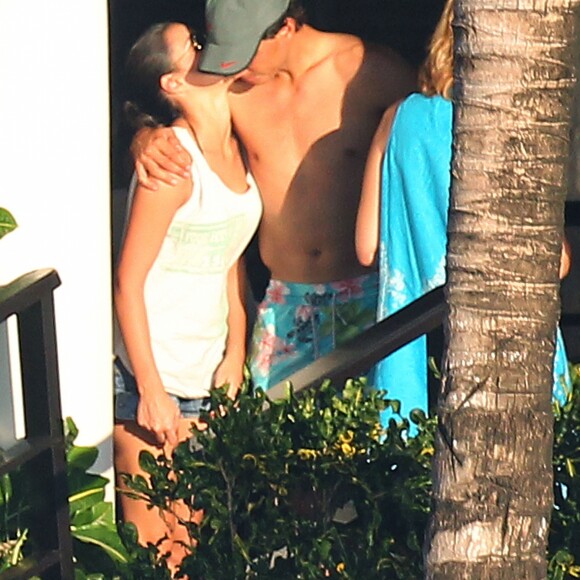 Rafael Nadal et Maria Francisca (Xisca/ Mery) Perello en vacances avec un groupe d'amis sur l'île de Cozumel au Mexique du 27 février au 2 mars 2014.