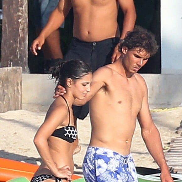 Rafael Nadal et Maria Francisca (Xisca/ Mery) Perello en vacances sur l'île de Cozumel au Mexique du 27 février au 2 mars 2014.