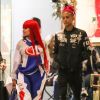Exclusif - No web - Blac Chyna et son nouveau compagnon le rappeur Kid Buu sont allés faire du shopping chez Saks Fifth Avenue à Beverly Hills, le 30 décembre 2018.