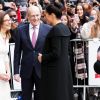 Meghan Markle, enceinte, duchesse de Sussex, arrive à l'Université de Londres pour rencontrer des membres de l'Association des Universités du Commonwealth (ACU) le 31 janvier 2019.