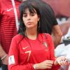 Georgina Rodriguez, la compagne de Cristiano Ronaldo assiste au match Portugal Maroc (1-0) lors de la coupe du monde 2018 à Moscou en Russie le 20 juin 2018. © Cyril Moreau / Bestimage
