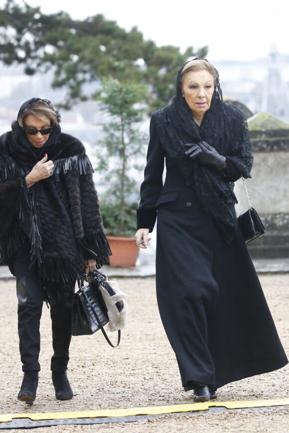 L'impératrice Farah Pahlavi d'Iran (Farah Diba) - Obsèques du comte de Paris en la chapelle Royale Saint-Louis à Dreux, France, le 2 février 2019. © Alain Guizard/Bestimage