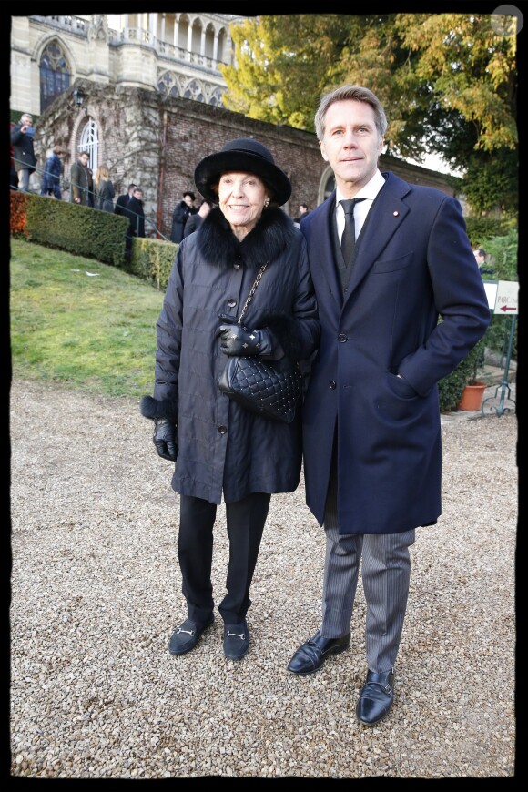 Emmanuel Philibert de Savoie et Maria Pia de Savoie - Obsèques du comte de Paris en la chapelle Royale Saint-Louis à Dreux, France, le 2 février 2019. © Alain Guizard/Bestimage