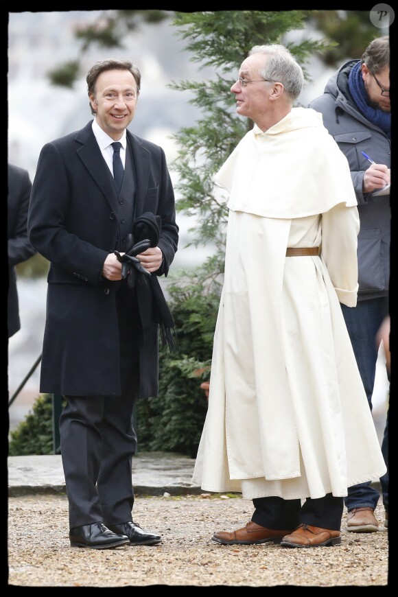 Stéphane Bern - Obsèques du comte de Paris en la chapelle Royale Saint-Louis à Dreux, France, le 2 février 2019. © Alain Guizard/Bestimage