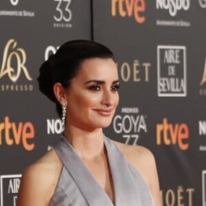 Penélope Cruz lors de la 33e cérémonie des Goya, récompenses du cinéma espagnol à Séville, le 2 février 2019