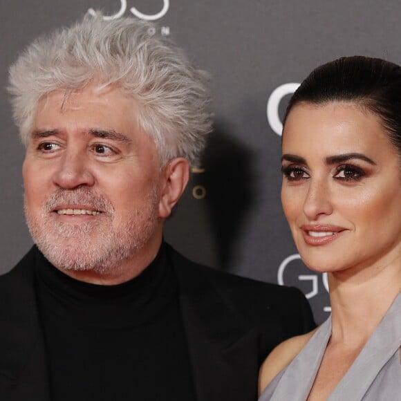 Pedro Almodovar et Penélope Cruz lors de la 33e cérémonie des Goya, récompenses du cinéma espagnol à Séville, le 2 février 2019