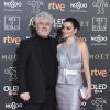 Pedro Almodovar et Penélope Cruz lors de la 33e cérémonie des Goya, récompenses du cinéma espagnol à Séville, le 2 février 2019