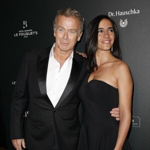 Franck Dubosc et sa femme Danièle arrivent à la 14ème cérémonie des Globes de Cristal, à la salle Wagram à Paris, le 4 février 2019. © Marc Ausset-Lacroix/Bestimage