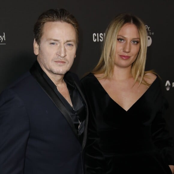 Benoît Magimel et sa femme Margot arrivent à la 14ème cérémonie des Globes de Cristal, à la salle Wagram à Paris, le 4 février 2019. © Marc Ausset-Lacroix/Bestimage