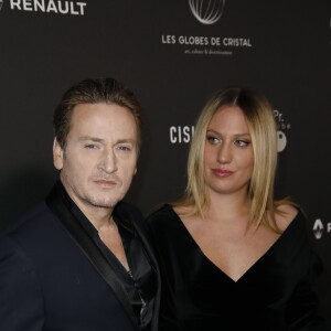 Benoît Magimel et sa femme Margot arrivent à la 14ème cérémonie des Globes de Cristal, à la salle Wagram à Paris, le 4 février 2019. © Marc Ausset-Lacroix/Bestimage