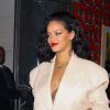 Rihanna quitte le restaurant japonais "Kappo Masa" à New York le 29 janvier 2019.