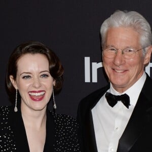 Richard Gere et Claire Foy à l'after party InStyle and Warner Bros lors de la 76ème cérémonie annuelle des Golden Globe Awards au Beverly Hilton Hotel à Los Angeles, Californie, Etats-Unis, le 6 janver 2019.