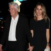 Richard Gere et sa compagne Alejandra Silva - Célébrités à la sortie d'une soirée privée au restaurant Delilah à Los Angeles, Californie, Etats-Unis, le 25 mars 2018.