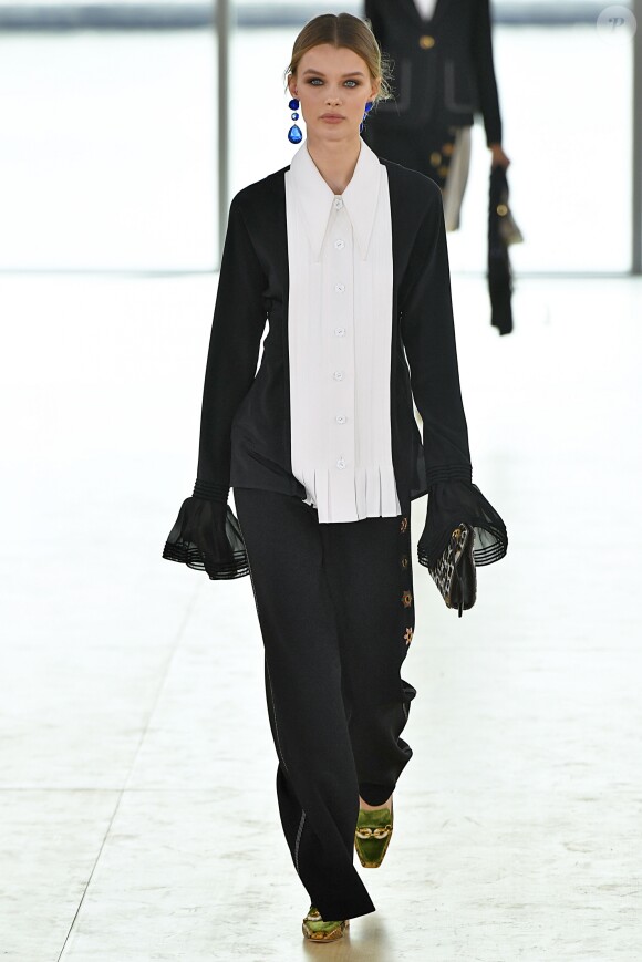 Défilé Tory Burch, collection automne-hiver 2019-2020 au Pier 17. New York, le 10 février 2019.