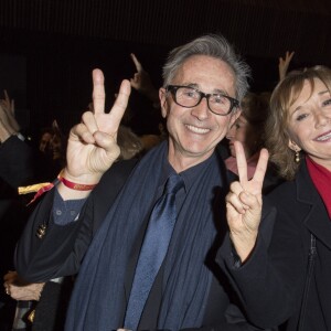 Thierry Lhermitte et Marie-Anne Chazel - Concert du 13ème Gala 2018 de l'Association pour la Recherche sur Alzheimer à la salle Pleyel à Paris le 12 février 2018. © Coadic Guirec-Pierre Perusseau/Bestimage