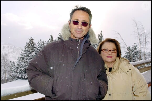 Thierry Lhermitte et Josiane Balasko au Festival de l'Alpe d'Huez en 2005. 