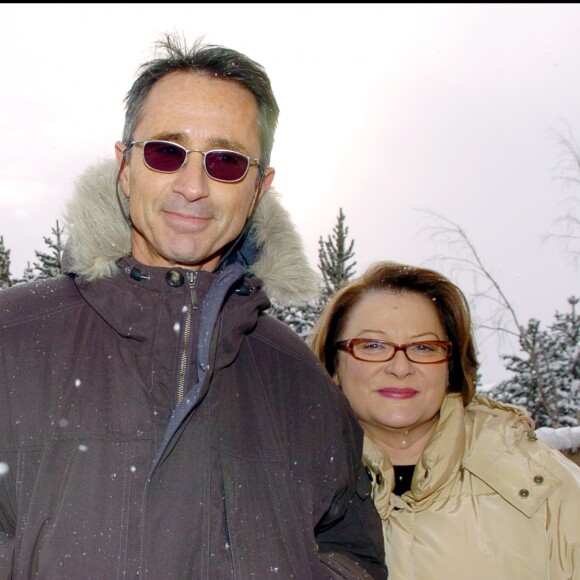 Thierry Lhermitte et Josiane Balasko au Festival de l'Alpe d'Huez en 2005. 