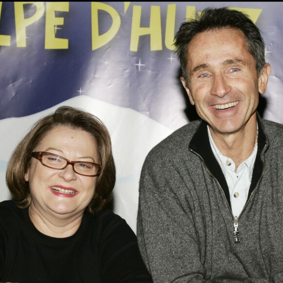 Thierry Lhermitte et Josiane Balasko au Festival de l'Alpe d'Huez en 2005.