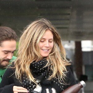 Exclusif - Heidi Klum et son fiancé Tom Kaulitz s'embrassent et se câlinent lors d'une virée shopping à Los Angeles, le 13 janvier 2019.