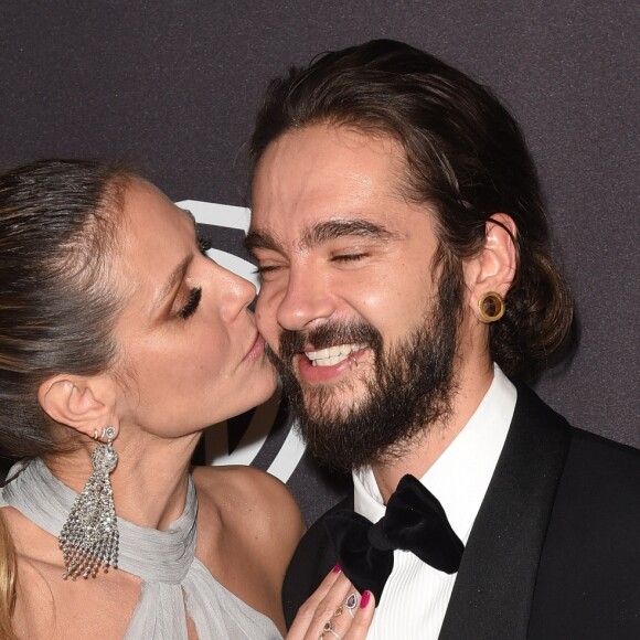 Heidi Klum et son compagnon Tom Kaulitz - Photocall de la soirée "Warner InStyle Golden Globes After Party" au Beverly Hilton Hotel à Beverly Hills. Le 6 janvier 2019.