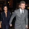 David et Victoria Beckham arrivent au dîner "Mens GQ" pour célébrer la Fashion Week à Londres le 7 janvier 2019.