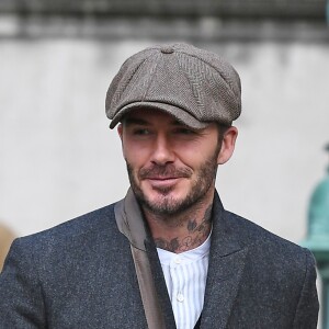 David Beckham - People se rendent au défilé Kent & Curwen à Londres le 6 janvier 2019.
