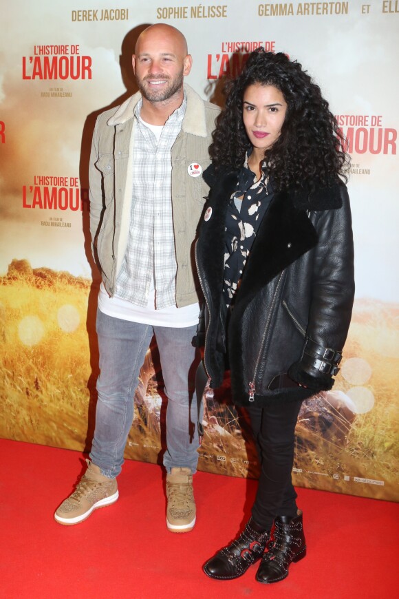 Franck Gastambide, Sabrina Ouazani - Avant-première du film "L'histoire de l'amour" au Gaumont Capucines à Paris le 7 novembre 2016. © CVS/Bestimage