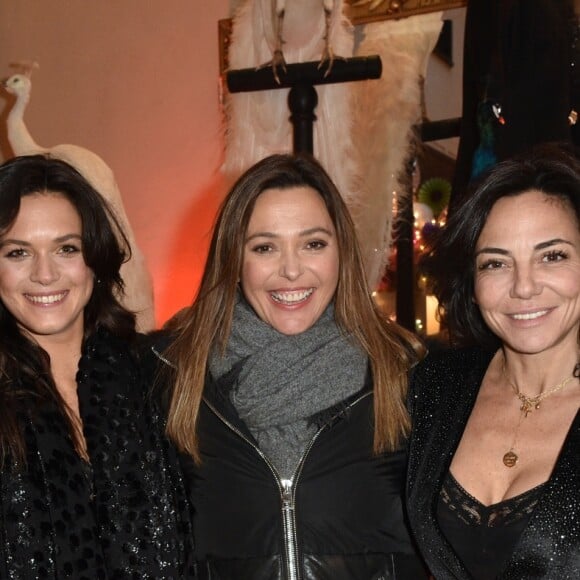 Exclusif - La créatrice Capucine Martin, Sandrine Quétier et Sandra Sisley à la présentation de la première collection de la marque MARTIN MARTIN PARIS à l'Atelier Eiffel à Paris, France, le 14 février 2019.