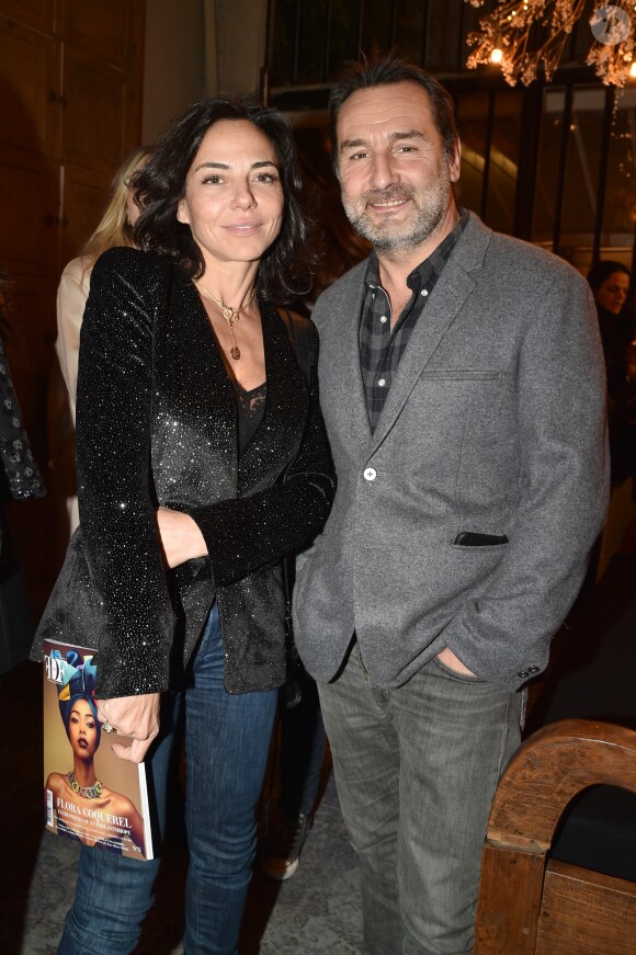 Exclusif - Sandra Sisley et Gilles Lellouche à la présentation de la première collection de la marque MARTIN MARTIN PARIS à l'Atelier Eiffel à Paris, France, le 14 février 2019.