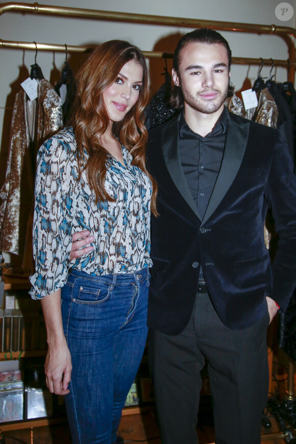 Exclusif - Iris Mittenaere et Anthony Colette à la présentation de la première collection de la marque MARTIN MARTIN PARIS à l'Atelier Eiffel à Paris, France, le 14 février 2019.