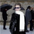 Lee Radziwill à la présentation de la collection Haute Couture Christian Dior au Jardin des Tuileries, à Paris le 20 janvier 2013.