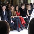  Peter Brant, Harry Brant, Bianca Brandolini D'adda, Salma Hayek, Lee Radziwill - Défilé de mode Haute Couture Giambattista Valli à l'Ambassade d'Italie à Paris. Le 21 janvier 2013. 