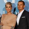 Orlando Bloom et sa compagne Katy Perry lors de la 2ème édition du "Monte-Carlo Gala for the Global Ocean" à l'opéra de Monte-Carlo à Monaco, le 26 septembre 2018. © Bruno Bébert/Bestimage