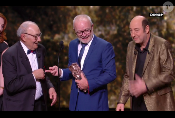 Kad Merad, son père et Olivier Baroux - 44e cérémonie des César le 22 février 2019