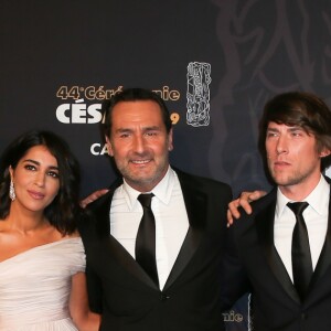 Alain Attal, Leila Bekhti, Gilles Lellouche, Hugo Selignac - Photocall de la 44ème cérémonie des César à la salle Pleyel à Paris. Le 22 février 2019 © Borde-Jacovides / Bestimage