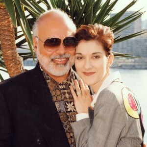 Céline Dion et René Angelil à Monaco en 1995.