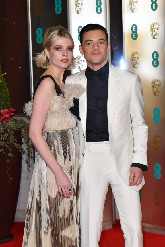 Rami Malek et sa compagne Lucy Boynton - After party de la 72ème cérémonie annuelle des BAFTA Awards à la Grosvernor House à Londres, le 10 février 2019.