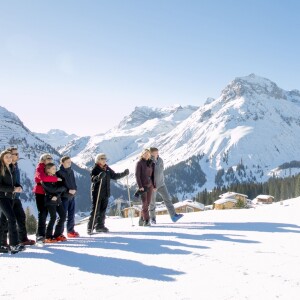 Séance photo de la famille royale des Pays-Bas à Lech en Autriche le 25 février 2019 à l'occasion de ses vacances d'hiver.