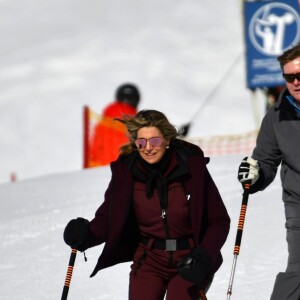 La reine Maxima et le roi Willem-Alexander lors de la séance photo de la famille royale des Pays-Bas à Lech en Autriche le 25 février 2019 à l'occasion de ses vacances d'hiver.