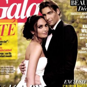 Valérie Bègue et Camille Lacourt (ici en couverture du magazine Gala du 21 août 2013) se sont mariés le 8 août 2013.