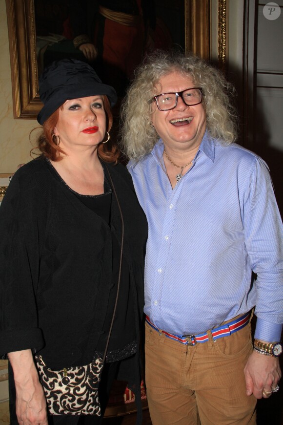 Exclusif - Catherine Jacob, Pierre-Jean Chalençon - Soirée crêpes organisée par PJ. Chalençon et J. de Luxe au Palais Vivienne à Paris le 10 février 2019. © Philippe Baldini/Bestimage