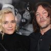 Diane Kruger, Norman Reedus - L'acteur Américain Norman Reedus de la série Américaine "The Walking Dead" lors du vernissage de son exposition photo 'The sun's coming up ...like a big bald head' avec Diane Kruger à la Galerie Hors Champs à Paris le 15 Décembre 2016. © Denis Guignebourg/Bestimage