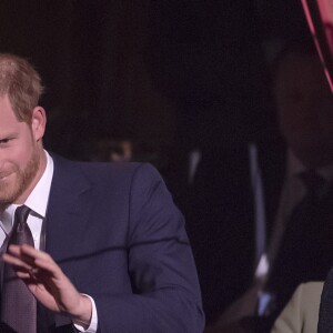 Le prince Harry, duc de Sussex, et Meghan Markle, duchesse de Sussex, enceinte, à la représentation du 10ème anniversaire du spectacle du Cirque du Soleil "Totem" au Royal Albert Hall à Londres, le 16 janvier 2019.