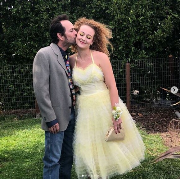 Luke Perry avec sa fille Sophie lors de son bal de promotion, le 27 juin 2018.