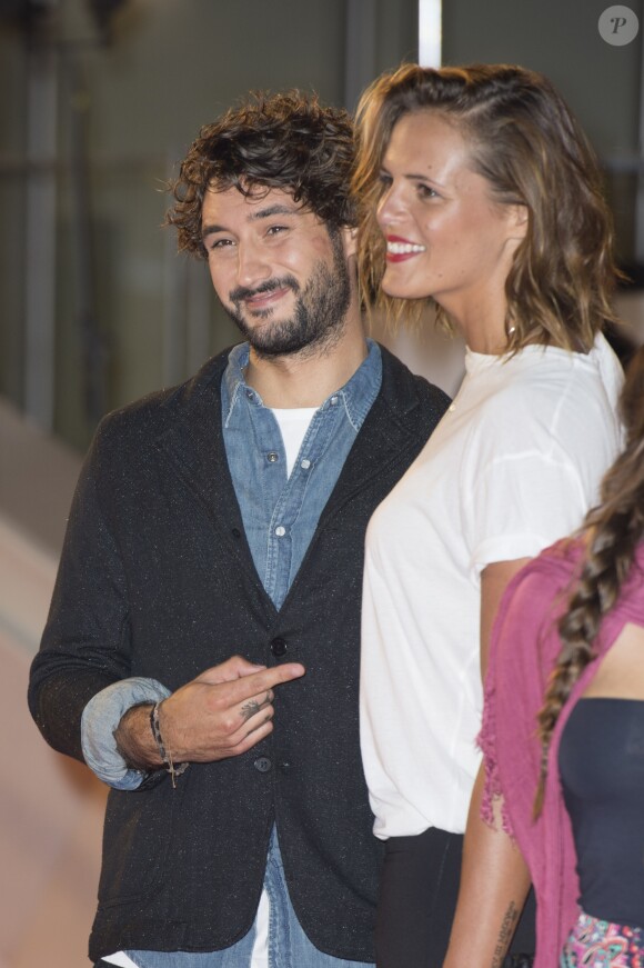 Laure Manaudou et son compagnon Jérémy Frérot - Arrivées à la 17ème cérémonie des NRJ Music Awards 2015 au Palais des Festivals à Cannes, le 7 novembre 2015.